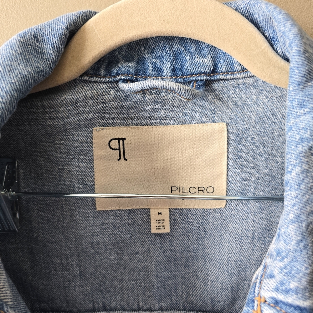 Pilcro Anthropologie Boyfriend Oversized Denim Vest Nwot - Picture 6 of 6